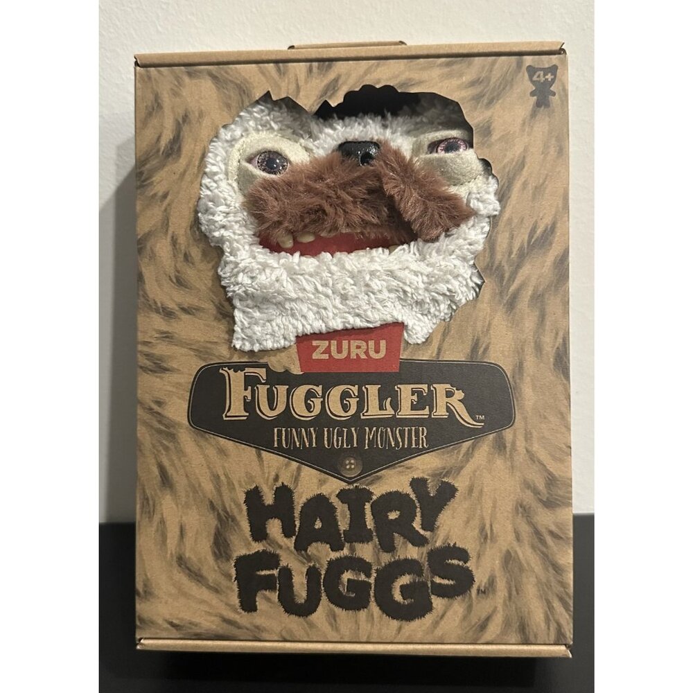 Fuggler x Zuru, Hairy Fuggs Old Tooth, Grey Funny‎ Ugly Monster 9"  VHTF